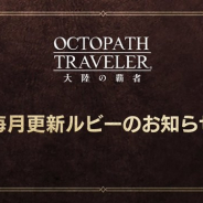 スクエニ、『オクトパストラベラー 大陸の覇者』で「4月ルビー」の販売を4月1日より開始 お得なセットを3回まで購入できる