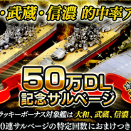 リベル、本格海戦ゲーム『蒼焔の艦隊』が50万ダウンロードを突破! 「おかげさまで50万DL!特別記念キャンペーン」を開催