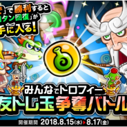 アソビズム、『城とドラゴン』で「みんなでトロフィー友トレ玉争奪バトル」を開催! みんなで勝って友トレ玉ゲットのチャンス