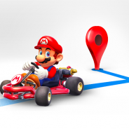 マリオとGoogleマップが期間限定でコラボ ナビの開始でマリオカートが道案内