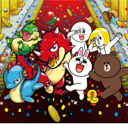 LINEとミクシィ、『LINE POP』&『モンスターストライク』とのコラボ企画を実施!『モンスト』の新テレビCMにもLINEキャラが登場