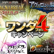 C&Mゲームス、人気ソーシャルゲーム4タイトル連動の大規模コラボ「ワンダ4キャンペーン」を開始