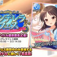 バンナム、『デレステ』でSSレアの提供割合が2倍になる「シンデレラフェス」を開始! 初登場のフェス限アイドルは「橘ありす」に!