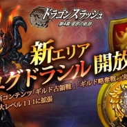 ゲームヴィルジャパン、『ドラゴンスラッシュ』で新コンテンツ「ギルド占領戦」「ギルド略奪戦」を実装 新エリア「ユグドラシル」を解放