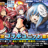 【Google Playランキング(1/28)】「転スラ」コラボ開催の『グランドサマナーズ』がトップ30入り 北欧風衣装の新メンバー登場ガチャ開催の『乃木恋』は29位→20位