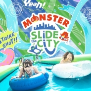 ミクシィXFLAGスタジオがウォーターフェス「Slide the City」とコラボ…「MONSTER Slide the City」を8月4日よりお台場で開催!