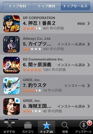 D2CのiPhone用ソーシャルRPG『関ヶ原演義』が人気集める…トップセールス6位に上昇