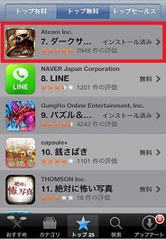 エイチーム、iPhone用ダークファンタジーRPG「ダークサマナー」がトップ無料7位に