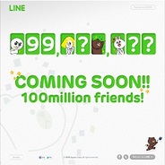 NHN Japanの『LINE』、1月18日中に全世界1億ユーザーを達成する見通し…カウントダウンサイトを開設