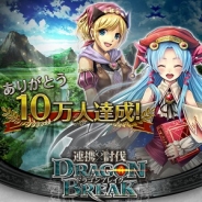 クルーズ、Mobage『連携×討伐!ドラゴンブレイク』が10万人突破 ゴールドガチャ券をプレゼントするキャンペーン実施