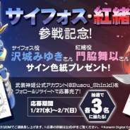 KONAMI、『武装神姫 アーマードプリンセス バトルコンダクター』で沢城みゆきさん、門脇舞似さんサイン色紙プレゼントCPを開催