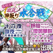 Quatro A、『東方キャノンボール』で期間限定イベント「春爛漫!花見陣取り水合戦」と「ピックアップ召喚1.」を開催中!