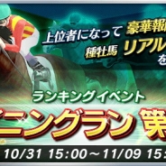 Donuts、競走馬育成シミュレーションゲーム『ダービーストーリーズ』でランキングイベント「ウイニングラン」を開催