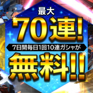 バンナム、『ガンダムブレイカーモバイル』のユーザー数が250万件を突破! 7日間毎日10連ガシャが無料で引けるキャンペーンを開始