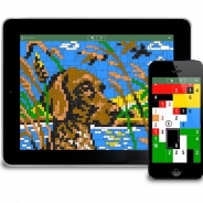 コンセプティス、パズルアプリ『コンセプティス スクエアピクト』のiOS版を配信開始 盤面に隠された絵を完成させていくパズルゲーム