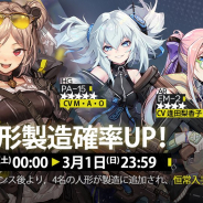 サンボーンジャパン、『ドールズフロントライン』にて特殊なスキルを持った 新人形4名を追加! 新人形の製造確率UPイベントを実施予定