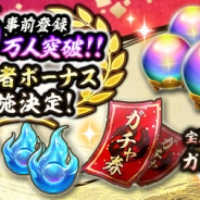 サムザップの新作『戦国ASURA』の事前登録者数が70万人突破! 初心者ボーナスの実施が決定!