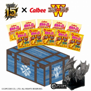 カプコン、カルビーとコラボした『モンスターハンター』ポテトチップスを発売! フィギュアビルダー「リオレウス」がセットに