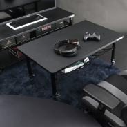 ビーズ、ゲーミング家具ブランド「Bauhutte」より「ゲーミングちゃぶ台」を発表 天板昇降機能と収納ネットが付いた小型ゲーミングデスク