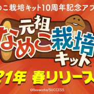 ビーワークス、『元祖なめこ栽培キット』を今春リリース! なめこ栽培キット10周年記念アプリ