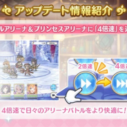 Cygames、『プリンセスコネクト!Re:Dive』でバトルアリーナとプリンセスアリーナのバトルの速度に「4倍速」を追加
