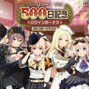 バンナム、「荒野のコトブキ飛行隊 大空のテイクオフガールズ!」でリリース500日記念キャンペーンを開催