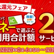 セガ エンタテインメント、電子マネー利用額の20%をサービス券で還元する「夏の大還元フェア」を開催