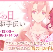 gumi、『誰ガ為のアルケミスト』で母の日記念の限定イベント「リズ 母の日のお手伝い」と160万人突破記念キャンペーン第2弾を開催