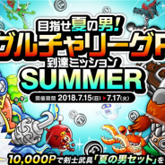 アソビズム、『城とドラゴン』で「目指せ夏の男!グルチャP到達ミッションSUMMER」を開催 限定剣士武具「夏の男セット」がもらえる
