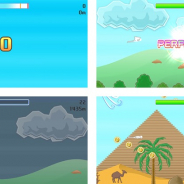 サイバード、新作カジュアルゲーム『羽ばたけ!フライングマン』を配信開始 最高飛距離を目指そう