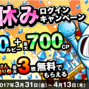 アソビズム、『城とドラゴン』で「春休みログインキャンペーン」を実施 討伐イベント「常夏のビーチ」は4月1日より開催