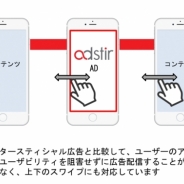 ユナイテッド、アプリデベロッパー向けの新フォーマット「スワイプインタースティシャル広告」を「adstir」で提供開始