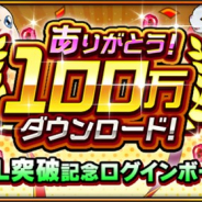 バンナム、『デジモンリアライズ』で「100万DL突破記念ログインボーナス」を実施中! 100万DL記念の「デジタマ」などがもらえる!