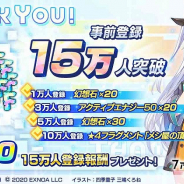 EXNOA、『ファンタジア・リビルド』の事前登録が15万人を突破! 20万人以降の達成報酬をさらに追加
