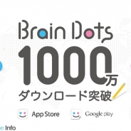 トランスリミットの新作『Brain Dots』がわずか1カ月で1000万DL突破 前作を上回るハイペースで伸長 海外ユーザー比率は96%に