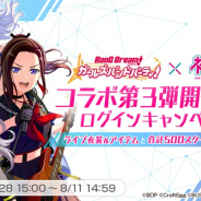 ブシロードとCraft Egg、『ガルパ』で「初音ミク」コラボ企画第3弾を開催! ログボは15人分のコラボ衣装!