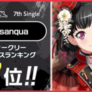 ブシロードとCraft Egg、『ガルパ』で「スター×100」をプレゼント! Afterglowの7th Single「Sasanqua」がウィークリーセールスランキング7位記念に