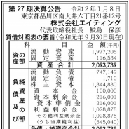 エイティング、2019年9月期の最終利益は10.3%増の5億4500万円