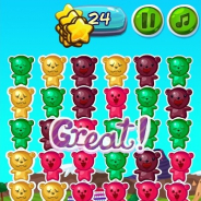 ワーカービー、パズルゲーム『つなげてクマさん』をスゴ得「ゲームセンターNEO」に追加