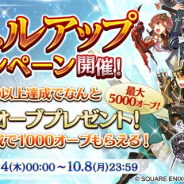 アソビモとスクエニ、『ファンタジーアース ジェネシス』で「初心者応援!レベルアップキャンペーン」を開催 最大5000オーブをプレゼント