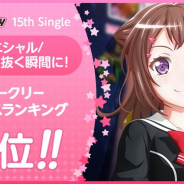 『ガルパ』でPoppin'Partyの15thシングルがプロジェクト初のウィークリー1位を獲得したことを記念して「スター×1000」をプレゼント!