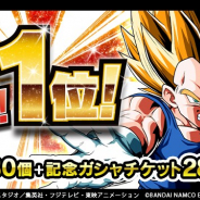 バンナム、『ドラゴンボールZ ドッカンバトル』でApp Store売上ランキング1位を記念して「龍石」30個 や「記念ガシャチケット」28枚などをプレゼント