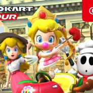 任天堂、『マリオカート ツアー』で「バレンタインツアー」が開幕! ツアーギフトの目玉は「ベビィピーチ」 ルビー5個のプレゼントも実施