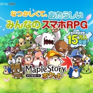 ネクソン、『メイプルストーリーポケット』の事前登録者数が1週間で15万人に到達 課金アイテム「キャンディー」200個を事前登録の追加特典に