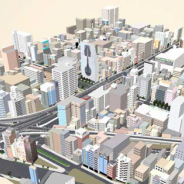ゼンリン、Unityアセットストアで秋葉原に続き、大阪、福岡、札幌の3D都市モデルデータを新たに無償提供