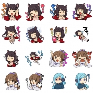 KADOKAWA、『妖怪百姫たん!』のLINEスタンプを配信開始 公式イラストレーターom氏によるオール描き下ろし!