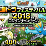 アソビズム、『城とドラゴン』で「城ドラフェスティバル 2018 開幕ログインキャンペーン」を5月19日より開催!