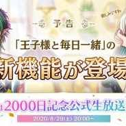 ジークレスト、『夢王国と眠れる100人の王子様』で「王子様と毎日一緒」をコンセプトにした新機能を追加決定!