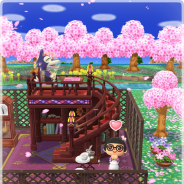 任天堂、『どうぶつの森 ポケットキャンプ』で「もようがえ」を紹介…桜のはなびらが舞うレトロな喫茶店をつくろう!