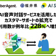 サイバーエージェント、AI音声対話サービス「AI Messenger Voicebot」を活用した実証実験で問い合わせ利用総数が例年比228%へ増加